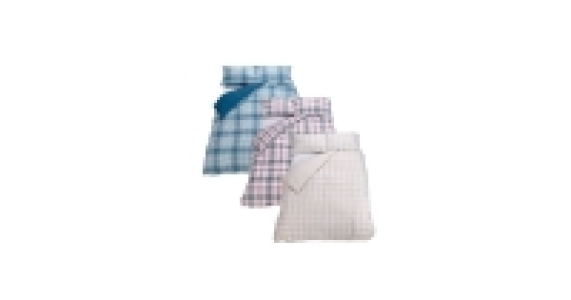 Check Cotton Double Duvet Set £12.99
