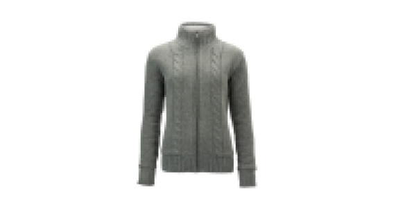 Ladies Chunky Wool Blend Cardigan