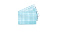 Aldi  Blue Check Tea Towel 3-Pack