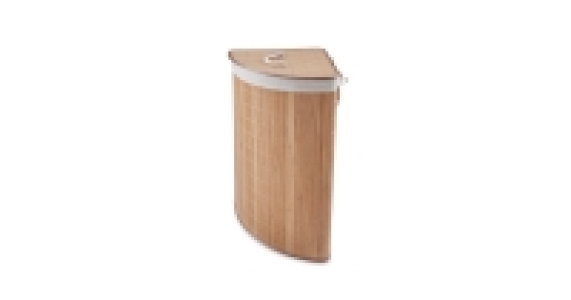 Corner Bamboo Laundry Hamper