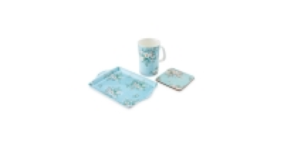 Blossom Mug, Coaster & Tray Gift Set
