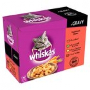Whiskas Pouch Traditional Dishes in Grav &pound;3.68