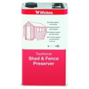 Wickes Shed & Fence Preserver 5L Acorn Brown