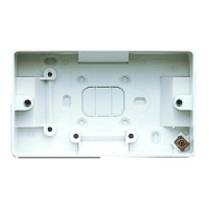 MK Surface Mounted Box Double 40mm K2172RPWHI