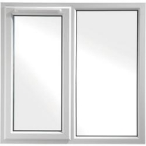 Wickes uPVC A Rated Casement Window White 1010x1190mm LH Sid