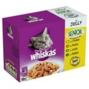 Whiskas Senior Pouches in Jelly &pound;3.68