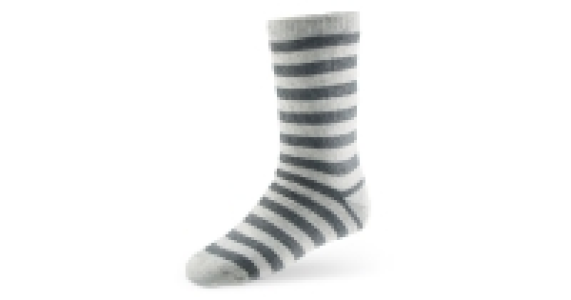 Mens Grey Stripe Heat Socks