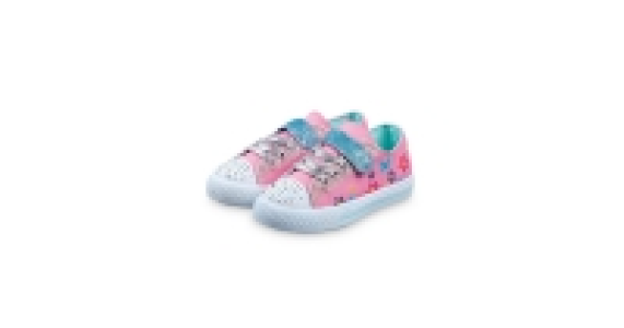 Aldi  Girls Canvas Flashing Lights Pumps