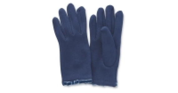 Ladies Navy Velvet Fashion Gloves