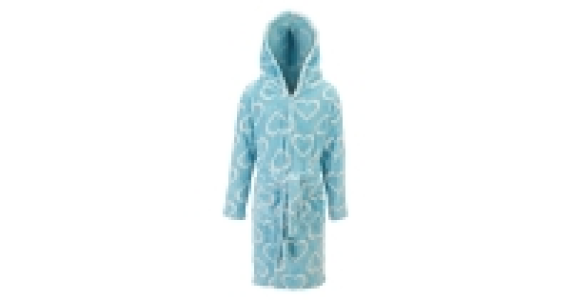 Childrens Heart Print Dressing Gown