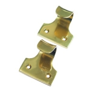Wickes Sash Window Lift Handle Brass 50mm 2 Pack