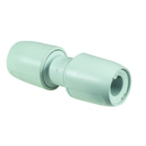 10mm Straight Coupling White Push-Fit