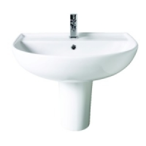 Rimini Round Basin and Semi Pedestal 600mm £276.00