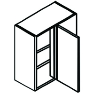 Calgary Closed Corner Wall Unit 625mm
