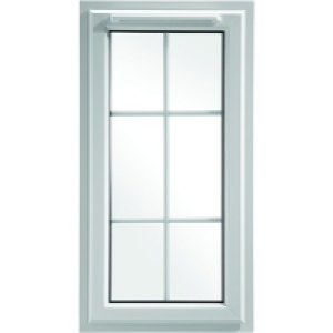 Wickes Georgian Bar uPVC Casement Window White 1160x10mm LH