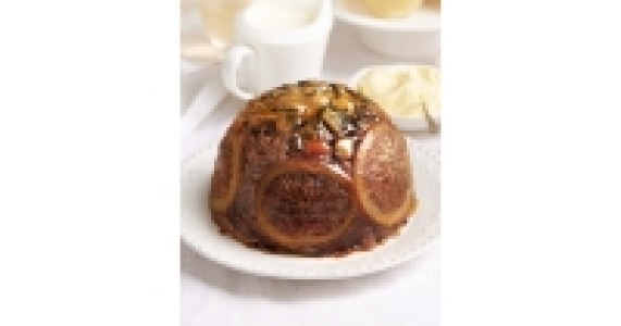 Golden Topped Christmas Pudding
