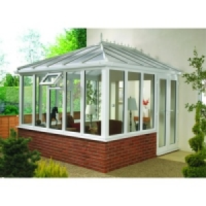 Wickes Edwardian Conservatory E5 Dwarf Wall White 3130x3060m £3.09
