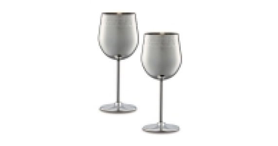 Silver Wine Goblets 2-Pack