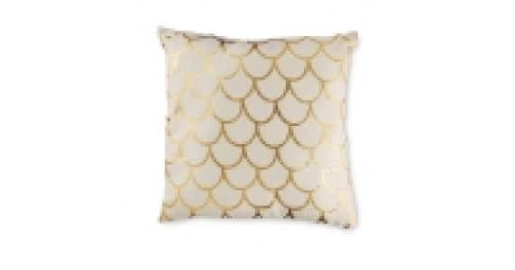 Waves Geo Foil Gold Guilded Cushion