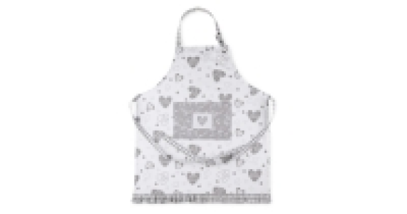 Grey Hearts Apron