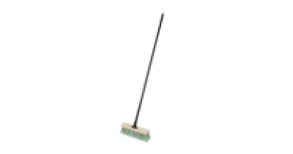 Stiff PVC Outdoor Wooden Broom £2.99