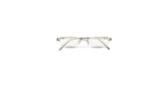 Glossy Silver Reading Glasses