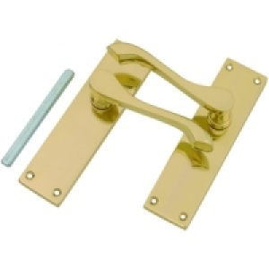 Wickes Dublin Latch Handle Brass &pound;9.79