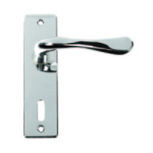 Urfic Victoria Lock Handle Polished Nickel