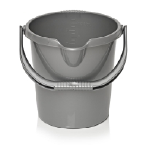 Wilko  Wilko Mop Bucket Silver Effect 10L