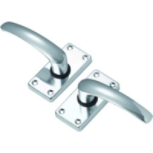 Wickes Moscow Latch Handle Satin Aluminium