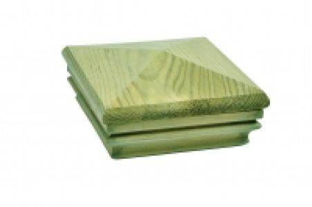 Wickes Deck Post Pyramid Slipover Cap 135 x 135 x 62mm Green £9.29