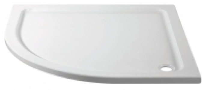 Wickes Offset Quadrant Lh 45mm Cast Stonetray White 1200 x 8