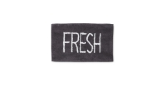 Fresh Dark/Grey Cotton Bath Mat