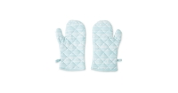 Turquoise Christmas Oven Glove