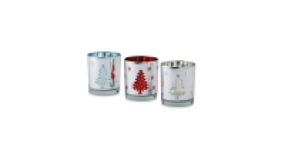 Trees Tea Light and Holder 3 Pack
