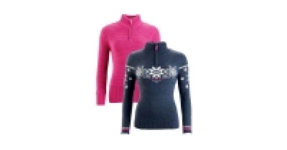 Ladies Zip Neck Alpine Wool Jumper £14.99