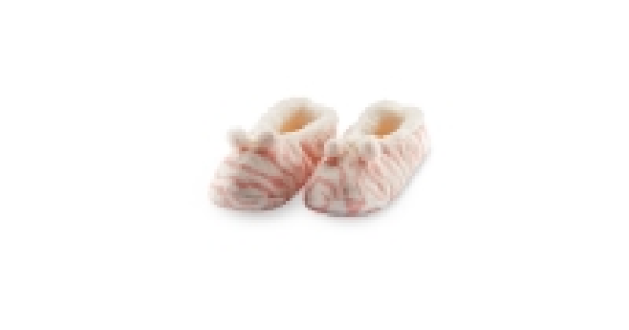 Ladies Pink Zebra Slipper Socks