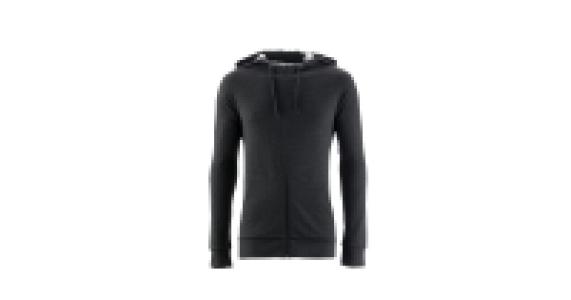 Mens Charcoal Hooded Zip Top