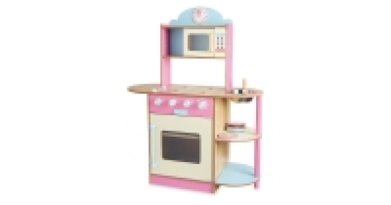 Large Pink Wooden Kitchen