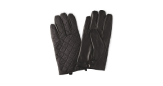 Mens Luxury Quilted Leather Gloves
