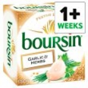 Boursin Full Fat Soft Cheese Garlic Herb 150G £2.00