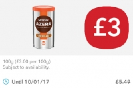 Nescafe Azera £3.00