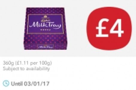 Cadbury Milk Tray £4.00