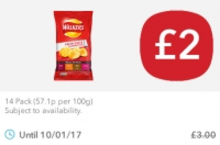 Walkers Crisps £2.00