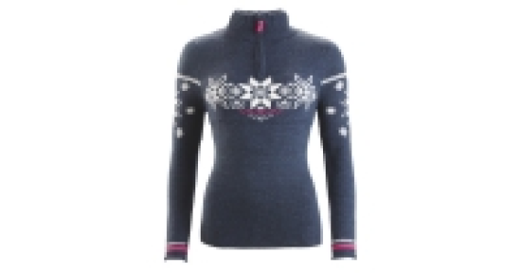 Ladies Zip Neck Alpine Wool Jumper