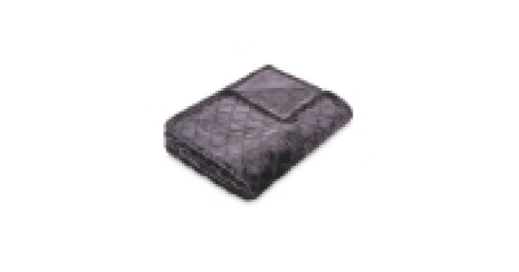 Geo Black Embossed Flannel Blanket