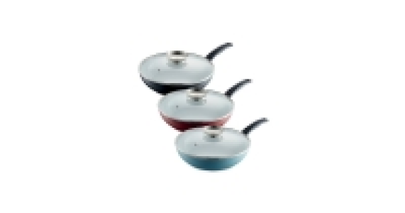 30cm Ceramic Pan With Glass Lid
