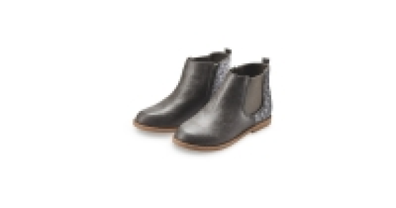 Girls Grey Glitter Chelsea Boots