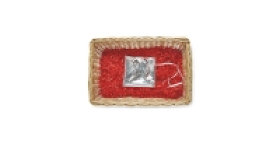 Silver and Red Light Willow Hamper