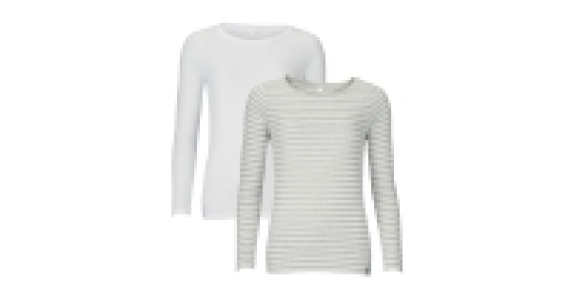Ladies Long Sleeve T-Shirt 2 Pack £4.99